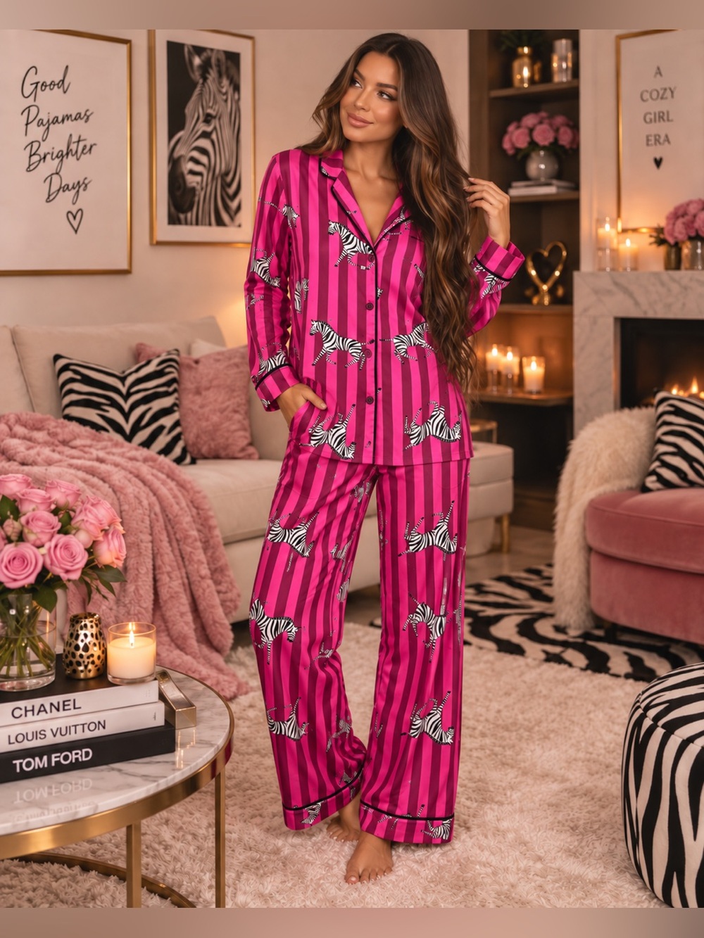 Room Service Cheetah Print Set $74 MSRP
